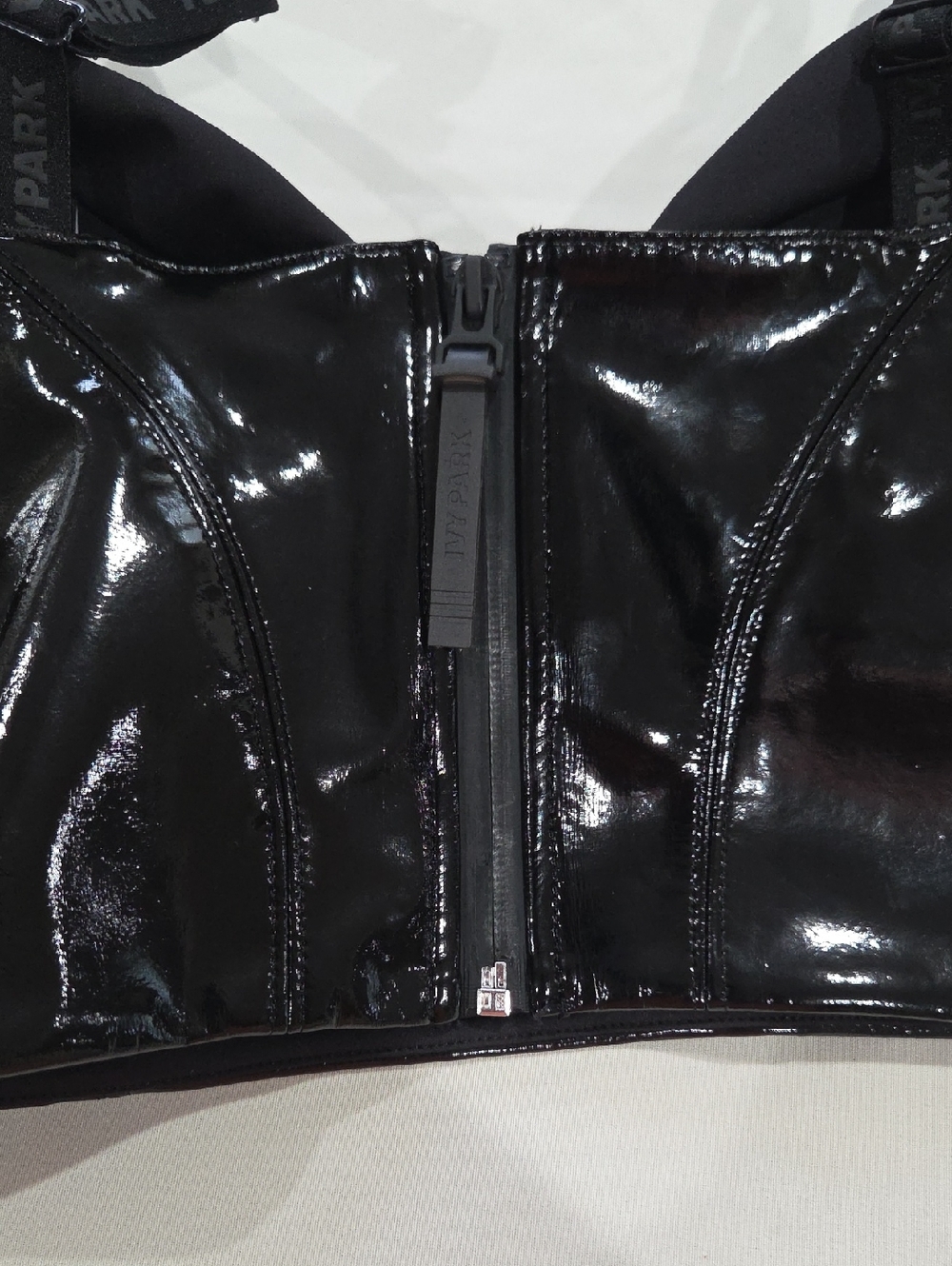 IVY PARK Black Patent Bustier Bra - Picture 10 of 12